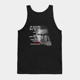 black lives matter malcolmx Tank Top